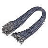 Waxed Cotton Cord Necklace Making MAK-S034-014-1