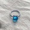 Square 304 Stainless Steel with Glass Finger Rings FS-WG8AAFA-11-1