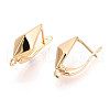 Brass Hoop Earring Findings KK-N267-32G-2