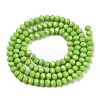 Electroplate Glass Beads Strands EGLA-A034-P6mm-A28-2