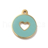 304 Stainless Steel Enamel Charms STAS-B074-03G-03-1