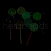 Luminous Translucent Resin Big Pendants RESI-D057-11-4