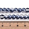 Baking Painted Transparent Glass Beads Strands DGLA-N011-6mm-08-4