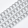 Tarnish Resistant 304 Stainless Steel Curb Chains CHS-S001-11A-P-1