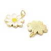 Brass Enamel Pendants KK-M324-10G-2