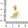 Brass Resin Pendants KK-V009-07G-3
