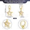 Beebeecraft 14Pcs Brass Micro Pave Cubic Zirconia Charms ZIRC-BBC0002-21-2