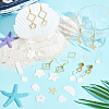 SUNNYCLUE DIY Shell & Stainless Steel Dangle Earring Making Kits DIY-SC0026-52-4