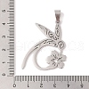 Non-Tarnish 201 Stainless Steel Pendants STAS-A094-18P-3