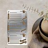 BENECREAT 4Pcs 4 Style 304 Stainless Steel Cutting Dies Stencils DIY-BC0003-57-7