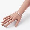 Natural Rose Quartz Stretch Bracelets BJEW-JB02818-3