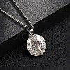 Brass Micro Pave Coloful Cubic Zirconia Pendant Necklaces NJEW-M211-03B-P-2