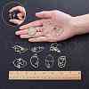 SUNNYCLUE Alloy Open Back Bezel Pendants PALLOY-SC0002-65G-3