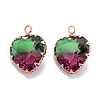 Two Tone Transparent Glass Pendants GLAA-F110-05A-3