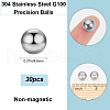 Beebeecraft 30Pcs 304 Stainless Steel Ball STAS-BBC0005-64A-2