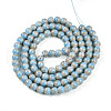 Baking Painted Glass Beads Strands DGLA-N008-8mm-06-3