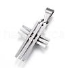 Tarnish Resistant 304 Stainless Steel Pendants STAS-H330-17P-2