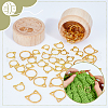 AHADERMAKER 60Pcs 3 Styles Alloy Pendants FIND-GA0003-33G-3