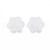 Flower Transparent Acrylic Bead Caps X-OACR-T003-19-4