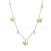 1pc Alloy Butterfly & Star Pendant Necklaces for Women WG64711-09-1