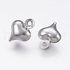 Tarnish Resistant 304 Stainless Steel Charms X-STAS-P167-G01-2