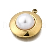 Plastic Pearl Pendants STAS-Q360-03E-G-2