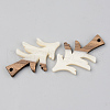 Opaque Resin & Walnut Wood Pendants RESI-S389-008A-C04-2