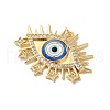 Rack Plating Brass Cubic Zirconia Pendants KK-G504-22G-3