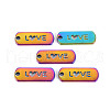 Rainbow Color Alloy Charms PALLOY-S180-241-NR-1