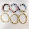 9Pcs 9 Style Word Thank Teach Love Acrylic & Synthetic Hematite Stretch Bracelets Set BJEW-SW00100-2