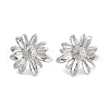 Non-Tarnish Flower 304 Stainless Steel Stud Earrings for Women EJEW-L283-102P-2
