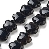 Dyed & Heated Natural Black Agate Beads Strands G-F769-A01-01-2