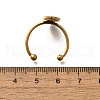 304 Stainless Steel Open Cuff Ring Components X-STAS-M057-01F-G-3