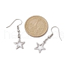 Non-Tarnish 3 Pair 3 Style 304 Stainless Steel Dangle Earrings EJEW-JE05494-01-3