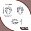 Unicraftale 50Pcs Tibetan Style Alloy Pendants TIBEP-UN0001-13-3