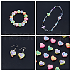 SUPERFINDINGS 60Pcs 5 Colors Opaque Acrylic Beads OACR-FH0001-058-5