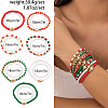 7pcs Christmas Theme Acrylic Seed Beads Stretch Bracelets for Women WG289FB-13-1