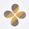 Resin & Walnut Wood Pendants RESI-S358-95G-1