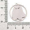 304 Stainless Steel Pendants STAS-S176-09P-3