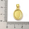Virgin Mary Theme Rack Plating Brass Micro Pave Cubic Zirconia Pendants KK-C074-23G-01-3