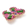 Butterfly Alloy Rhinestone Brooches JEWB-E041-06KCG-01-2