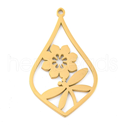 304 Stainless Steel Pendants STAS-Z076-10G-1