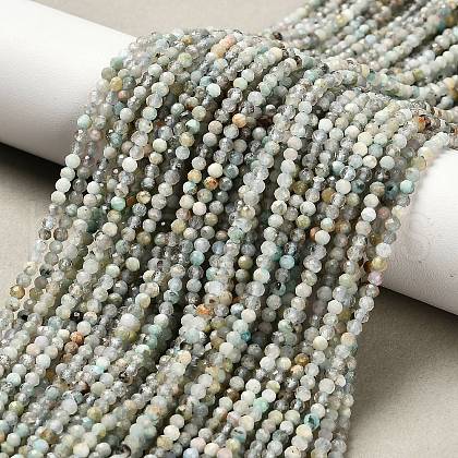 Natural Flower Amazonite Beads Strands G-RM2025-02A-2mm-1