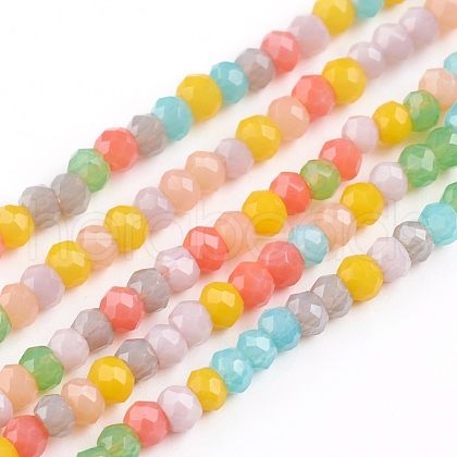 Faceted Glass Beads Strands GLAA-G074-A01-1