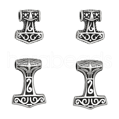 Unicraftale 4Pcs 2 Style 304 Stainless Steel Pendants STAS-UN0043-52-1