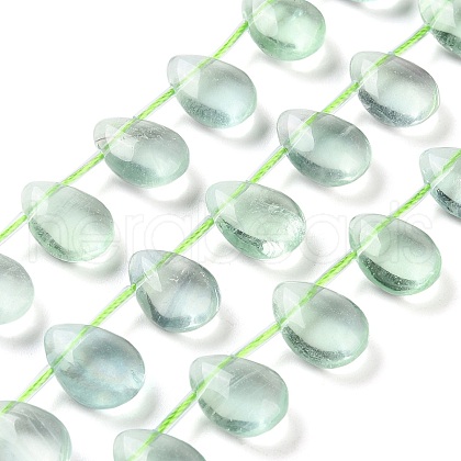 Natural Green Fluorite Beads Strands G-G116-A02-04-1