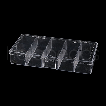 10 Grids Plastic Bead Containers with Cover CON-K002-03E-1