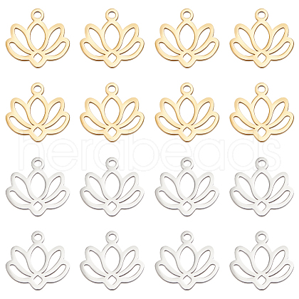 Unicraftale 20Pcs 2 Colors 304 Stainless Steel Pendants STAS-UN0057-43-1