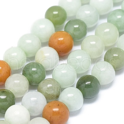 Natural Jadeite Beads Strands G-G789-01A-1