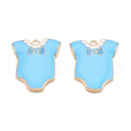 Rack Plating Alloy Enamel Pendants ENAM-N056-391A-02KCG-1